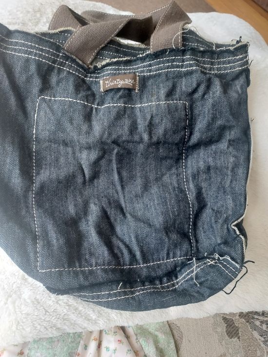 thirty-one Handbags - Thirty-One Dark Blue Men's Denim Jeans Tote Bag